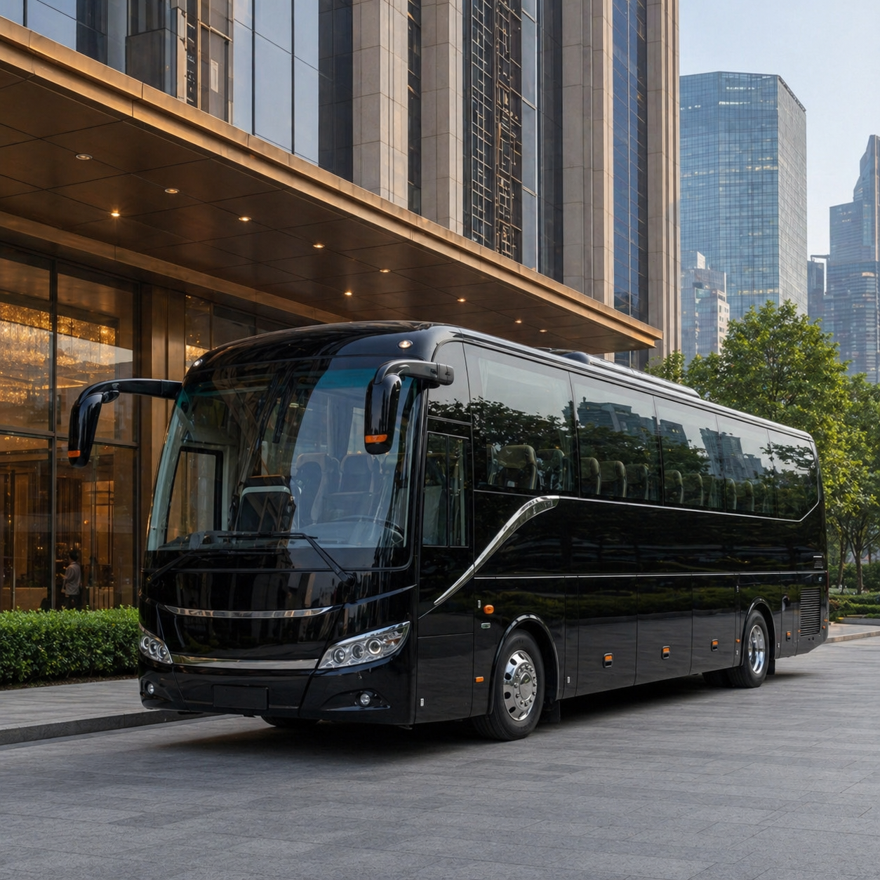 Full-size coach bus